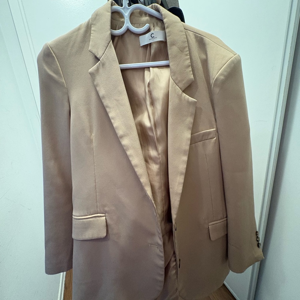 Commense Women's Tan Blazer